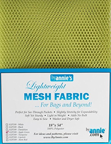 ByAnnie Lightweight Mesh Fabric, 100% Polyester Apfelgrün, 18 x 54 inch (ca. 45,7 x 137 cm) Netzstoff, 28 x 20 x 1 cm, 9 von ByAnnie