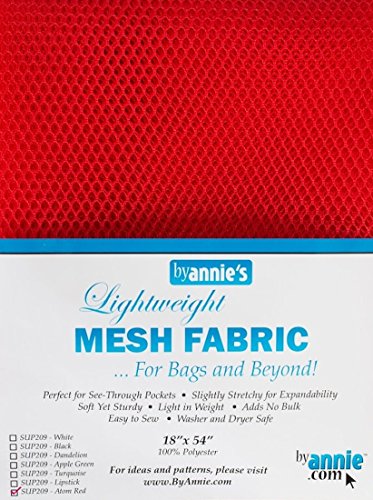 ByAnnie Lightweight Mesh Fabric, 100% Polyester Rot, 18 x 54 inch (ca. 45,7 x 137 cm) Netzstoff, 28 x 20 x 1 cm, 9 von Annie