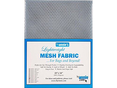 By Annie leicht, ca. 45x137cm, 100% Polyester Netzstoff, Silber, 46 x 137 x 0.5 cm von Annie