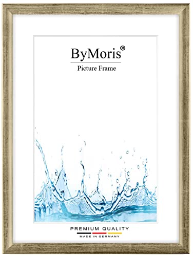 ByMoris Bilderrahmen nach Maß 15 x 23 cm in Silber Leaf mit Antireflex-Acrylglas, Poster Puzzle Portrait Foto Holz Rahmen ByMoris Bilderrahmen nach Maß 15 x 23 cm in Silber Leaf mit Antireflex-Acrylglas, Poster Puzzle Portrait Foto Holz Rahmen von ByMoris