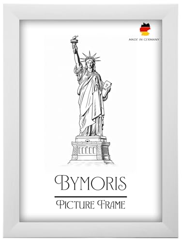 ByMoris Kiefer-Weiß Holz Bilderrahmen 30 x 90 cm Bildmaß | Größen wählbar | Posterrahmen, Fotorahmen, Puzzle Rahmen, Maßanfertigung | Für Fotos, Collagen von ByMoris