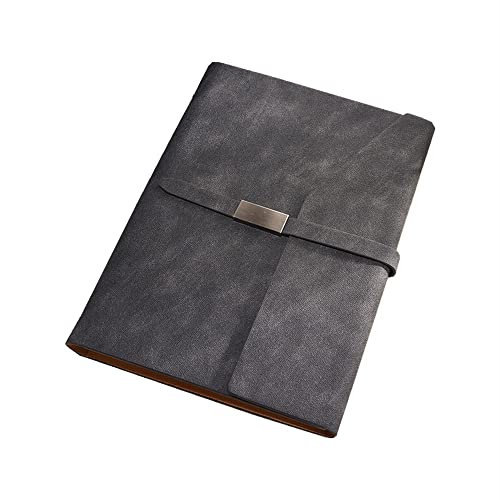 ByNGSDCC Portfolio-Ordner Portfolio-Organizer, tragbarer Klemmbrett-Ordner, Konferenzordner, PU-Kunstleder, Business-Padfolio, Business-Portfolio mit Reißverschluss(Black) von ByNGSDCC