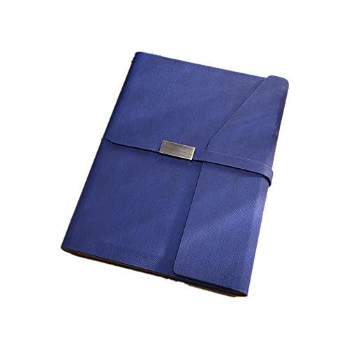 ByNGSDCC Portfolio-Ordner Portfolio-Organizer, tragbarer Klemmbrett-Ordner, Konferenzordner, PU-Kunstleder, Business-Padfolio, Business-Portfolio mit Reißverschluss(Blue) von ByNGSDCC