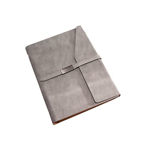 ByNGSDCC Portfolio-Ordner Portfolio-Organizer, tragbarer Klemmbrett-Ordner, Konferenzordner, PU-Kunstleder, Business-Padfolio, Business-Portfolio mit Reißverschluss(Gray) von ByNGSDCC