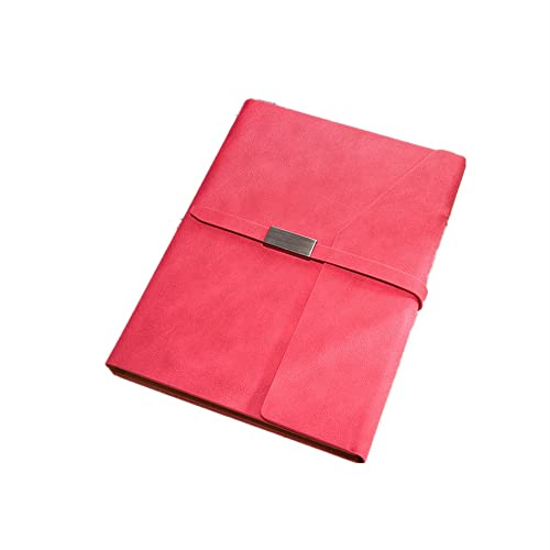 ByNGSDCC Portfolio-Ordner Portfolio-Organizer, tragbarer Klemmbrett-Ordner, Konferenzordner, PU-Kunstleder, Business-Padfolio, Business-Portfolio mit Reißverschluss(Pink) von ByNGSDCC