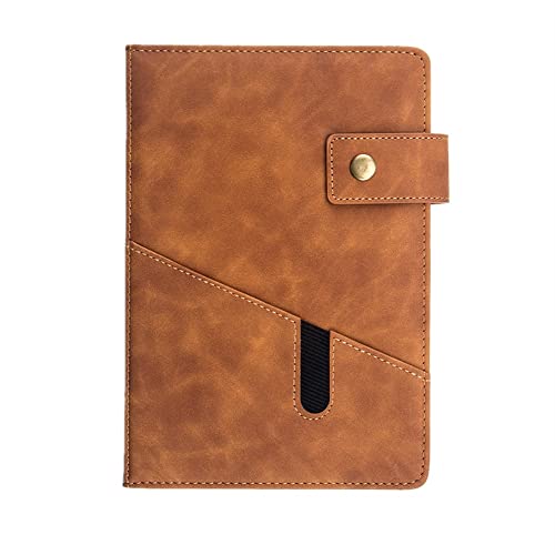 ByNGSDCC Portfolio-Ordner Portfolio Organizer Tragbare A5 Konferenz Ordner Leder Business Padfolio Business Reißverschluss Portfolio(Brown) von ByNGSDCC
