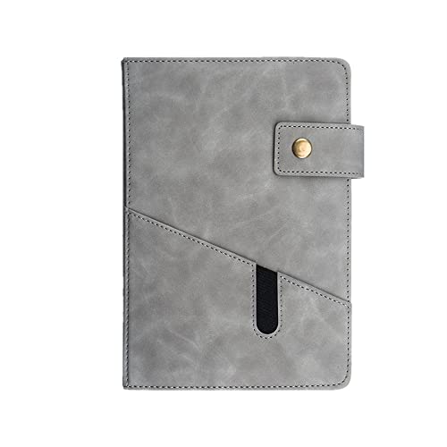 ByNGSDCC Portfolio-Ordner Portfolio Organizer Tragbare A5 Konferenz Ordner Leder Business Padfolio Business Reißverschluss Portfolio(Gray) von ByNGSDCC