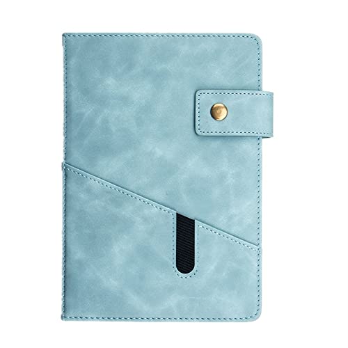 ByNGSDCC Portfolio-Ordner Portfolio Organizer Tragbare A5 Konferenz Ordner Leder Business Padfolio Business Reißverschluss Portfolio(Light Blue) von ByNGSDCC