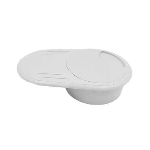 ByNGSDCC Tischdurchführung 10 Stück Drahtlochabdeckung 53 mm 60 mm Kabeltülle Halter Aufbewahrung for Computer, Büro, Tisch, Hotel, Schreibtisch, Möbelbeschläge(Gray,60MM) von ByNGSDCC