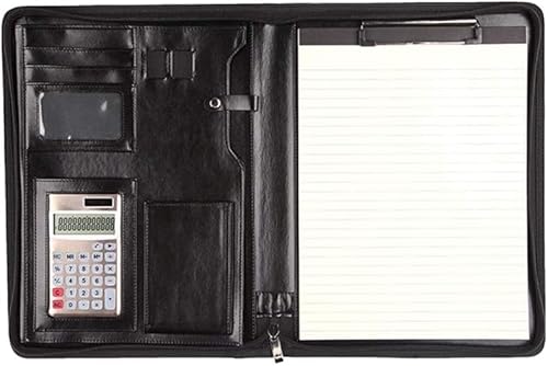 Portfolio-Ordner Konferenzmappe, A4, Aktentasche aus Leder, Business Manager, A4-Ordner, Reißverschlusstasche, konzipiert for professionelle Meetings und Interviews, Taschen for die Büroarbeit(Black) Portfolio-Ordner Konferenzmappe, A4, Aktentasche aus Leder, Business Manager, A4-Ordner, Reißverschlusstasche, konzipiert for professionelle Meetings und Interviews, Taschen for die Büroarbeit(Black) von ByNGSDCC