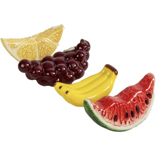 ByON Fruity Halter für Essstäbchen – 4er-Set – Handgefertigte Stäbchenhalter in fruchtigen Formen – Aus Dolomit-Keramik – Spülmaschinengeeignet – Bunt, 5228660214 ByON Fruity Halter für Essstäbchen – 4er-Set – Handgefertigte Stäbchenhalter in fruchtigen Formen – Aus Dolomit-Keramik – Spülmaschinengeeignet – Bunt, 5228660214 von ByON