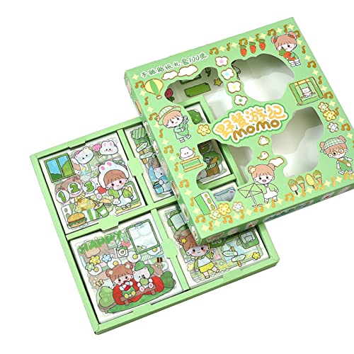 Bydezcon 100 x schöne Cartoon-Aufkleber, süßes Mädchen, wasserdicht, selbstklebend, für Kinder, Bleistift, Tasche, Gitarre, Computer, Tassen, niedliche gemischte Cartoon-Aufkleber, 100 Stück, für Bydezcon 100 x schöne Cartoon-Aufkleber, süßes Mädchen, wasserdicht, selbstklebend, für Kinder, Bleistift, Tasche, Gitarre, Computer, Tassen, niedliche gemischte Cartoon-Aufkleber, 100 Stück, für von Bydezcon