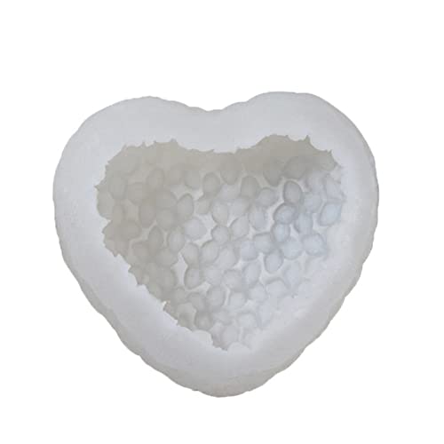 Kerzenform Liebesform 3D Herzform Kerzenform Silikonform Epoxidharz Backform Fondant Seife Dekoration von Bydezcon