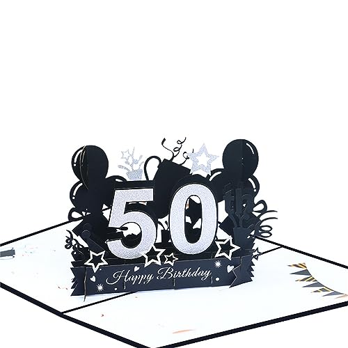Mehrzweck-3D-Zahlen-Geburtstagskarte, Überraschung, geheimnisvolle Karten für Kinder, Geschenk, Neujahr, Segen, Party-Einladungskarte von Bydezcon