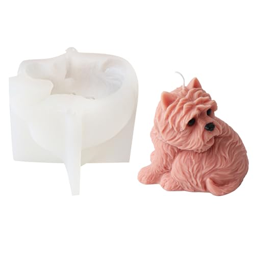 Niedliche Tierform Silikonform für Hunde, Epoxidharz, dekorative Backform, Seife, Bastelbedarf von Bydezcon