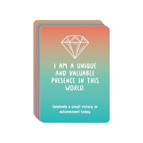 Achtsamkeitskarten, Tagesherausforderung mit positiven Affirmationen. Achtsame Bestätigungskarten, Sicherheit, um ein positives Denken zu verwenden, kann es für Erwachsene lange Zeit 8,9 cm verwenden Achtsamkeitskarten, Tagesherausforderung mit positiven Affirmationen. Achtsame Bestätigungskarten, Sicherheit, um ein positives Denken zu verwenden, kann es für Erwachsene lange Zeit 8,9 cm verwenden von Byeaon