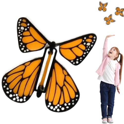 Fliegende Schmetterlinge, Fliegende Schmetterlingskarte, Magisches Schmetterlingsspielzeug, Leicht Zu Wickeln Und Wiederverwenden Kann Es Lang Nicht Einfach Zu Brechen, Um 8 Cm Für Kleinkind Zu Breche Fliegende Schmetterlinge, Fliegende Schmetterlingskarte, Magisches Schmetterlingsspielzeug, Leicht Zu Wickeln Und Wiederverwenden Kann Es Lang Nicht Einfach Zu Brechen, Um 8 Cm Für Kleinkind Zu Breche von Byeaon