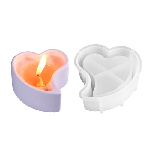 Love Candle Cup Silikonform, Liebesform -Kerzenhalterform, Valentinstag Romantische Dekoration Epoxidharz -Handwerkskunst, leicht zu bedienend, lang anhaltendes Material, 8,3x8,1 cm, für alle Ebenen Love Candle Cup Silikonform, Liebesform -Kerzenhalterform, Valentinstag Romantische Dekoration Epoxidharz -Handwerkskunst, leicht zu bedienend, lang anhaltendes Material, 8,3x8,1 cm, für alle Ebenen von Byeaon