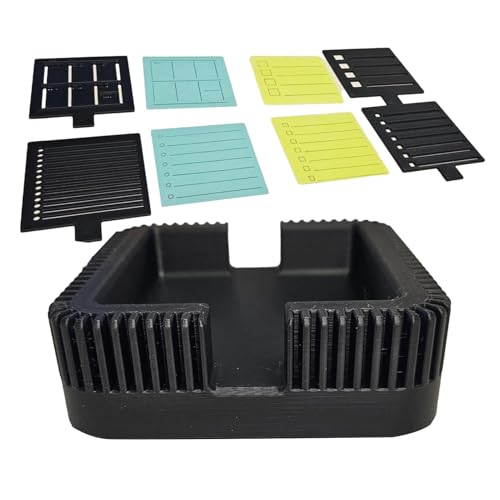Notizblockhalter und Vorlagen, kompakter Notizblock, Mehrzweck-Schreibtischwerkzeug, rutschfeste Unterseite, vielfältige Anwendung, stabiles Material, für Regale, Desktops und Konferenztische von Byeaon