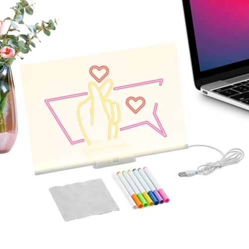 Zeichenbrett, LED Kids-Schreibbrett, Light-up-Skizzen-Tablet, löschbarer leuchtender Bildschirm, tragbares kreatives Design-Tool, 20 cm, für Klassenzimmer Zeichenbrett, LED Kids-Schreibbrett, Light-up-Skizzen-Tablet, löschbarer leuchtender Bildschirm, tragbares kreatives Design-Tool, 20 cm, für Klassenzimmer von Byeaon