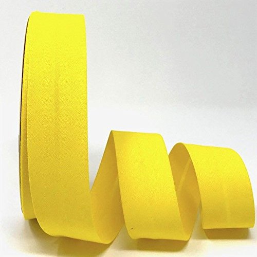 Byetsa Schrägband aus Baumwollmischgewebe, 30 mm, auf einer 25-m-Rolle, Gelb Byetsa Schrägband aus Baumwollmischgewebe, 30 mm, auf einer 25-m-Rolle, Gelb von Byetsa