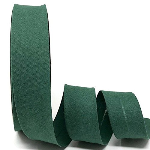 Byetsa Tief Grün 30 mm Polycotton Schrägband auf einer 25 m Rolle von Byetsa