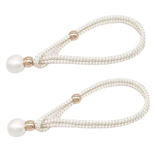 Vorhang Raffhalter,2 PCS Raffhalter für Gardinen Perle Fenster Holdbacks Vorhang Vorhang Zugband Curtain Tie Backs Gardinen Halterung für Zuhause Büro Fenster Dekorativ von Byezhou