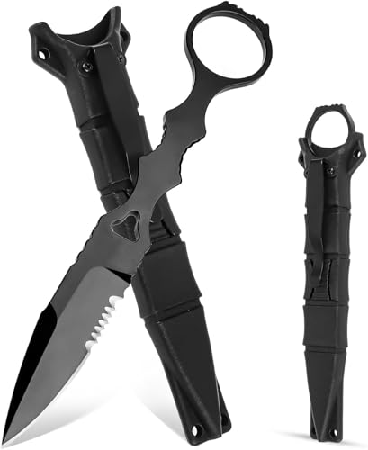 Byffoer Klein Messer, EDC Messer mit Kydex Scheide, Pocket Knife, 17CM 440C Feststehende Klinge Jagdmesser, Scharfes Taschenmesser Taschenwerkzeug Gürtelmesser für Outdoor Camping Angeln Wandern Byffoer Klein Messer, EDC Messer mit Kydex Scheide, Pocket Knife, 17CM 440C Feststehende Klinge Jagdmesser, Scharfes Taschenmesser Taschenwerkzeug Gürtelmesser für Outdoor Camping Angeln Wandern von Byffoer
