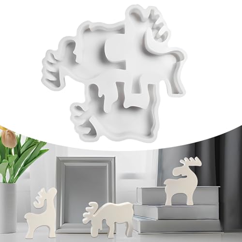 Gießformen Weihnachten Elch, 3D Silikonform Gießform Rentier, Silikonformen Gießformen Weihnachten für DIY Herstellung von Kerzen Weihnachtsdekoration, Kerzengießform Handwerk Gießformen Weihnachten Elch, 3D Silikonform Gießform Rentier, Silikonformen Gießformen Weihnachten für DIY Herstellung von Kerzen Weihnachtsdekoration, Kerzengießform Handwerk von Byhsoep