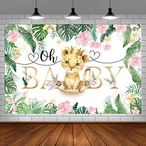 Bymivofun Oh Baby Hintergrund für Babyparty, Oh Baby Hintergrund, Baby Geburtstags Party Hintergrund, Polyester Professionelle Fotografie Wand Hintergrund (5*3 ft) von Bymivofun