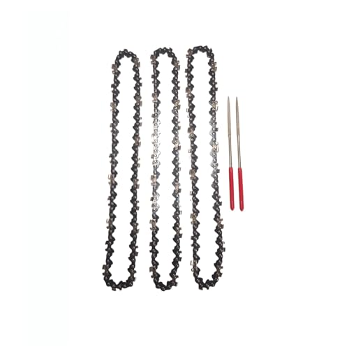 ByoBLu 5 Stück/Set 8-Zoll-Mini-Sägekette 1/4 Zoll; Pitch 043 Zoll; Kettensägenketten der Stärke 47L mit Feile ByoBLu 5 Stück/Set 8-Zoll-Mini-Sägekette 1/4 Zoll; Pitch 043 Zoll; Kettensägenketten der Stärke 47L mit Feile von ByoBLu