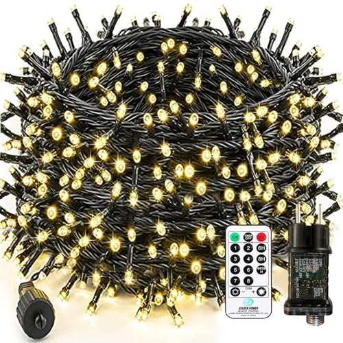 Bzavor Led Lichterkette Strom 65M 600 LED mit Fernbedienung Timer Merkfunktion Lichterkette IP65 Wasserdicht für Innen Außen, LED Lichterkette mit Stecker Bzavor Led Lichterkette Strom 65M 600 LED mit Fernbedienung Timer Merkfunktion Lichterkette IP65 Wasserdicht für Innen Außen, LED Lichterkette mit Stecker von Bzavor