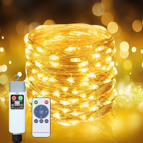 Bzavor Lichterkette Batterie Timer,10M 100 LED Wiederaufladbare Lichterkette 3 Timer 8 Modi Merkfunktion IP65 Wasserdicht Lichterketten Kupferdraht Batteriebetrieben Fairy Lights für Garten Bzavor Lichterkette Batterie Timer,10M 100 LED Wiederaufladbare Lichterkette 3 Timer 8 Modi Merkfunktion IP65 Wasserdicht Lichterketten Kupferdraht Batteriebetrieben Fairy Lights für Garten von Bzavor