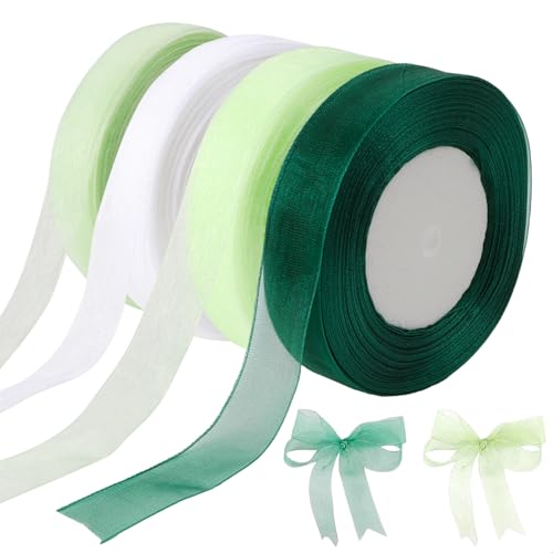 "45m x 2 cm Satinband-Set in 4 Farben für DIY, Geschenk- und Hochzeitsdekoration - Chiffon & Organzaband mit kräftigen Farben für Ballons, Blumensträuße, Kränze und mehr" "45m x 2 cm Satinband-Set in 4 Farben für DIY, Geschenk- und Hochzeitsdekoration - Chiffon & Organzaband mit kräftigen Farben für Ballons, Blumensträuße, Kränze und mehr" von Bztzhm