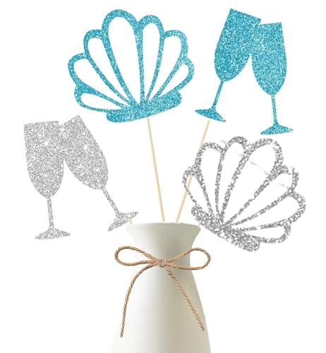 Bachelorette Tafelaufsatz für Bachküste, glitzernder "Last Toast on the Coast", Dekoration für Bachküste, nautische Strandpartys, Junggesellinnenabschiede von C L cooper life