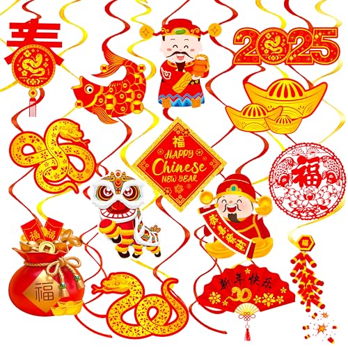 20 Stück chinesische Neujahrsdekoration zum Aufhängen 2025 Mondneujahr Dekorationen Frühlingsfest Deckenschlangen für die Schlange Chinesisches Neujahrsparty Chinesisches Frühlingsfest Zubehör 20 Stück chinesische Neujahrsdekoration zum Aufhängen 2025 Mondneujahr Dekorationen Frühlingsfest Deckenschlangen für die Schlange Chinesisches Neujahrsparty Chinesisches Frühlingsfest Zubehör von C L cooper life