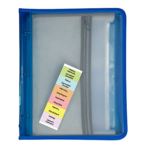 C-Line Fächermappe mit Reißverschluss, Blau, 5,1 x 27,9 x 33,8 cm C-Line Fächermappe mit Reißverschluss, Blau, 5,1 x 27,9 x 33,8 cm von C-LINE