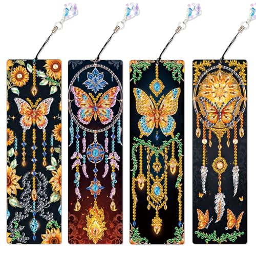 Ceitura 4pcs Special Shape Dream Catcher 5D DIY Diamond Art Painting Lesezeichen mit Anhänger für Buchliebhaber Ceitura 4pcs Special Shape Dream Catcher 5D DIY Diamond Art Painting Lesezeichen mit Anhänger für Buchliebhaber von C'eitura