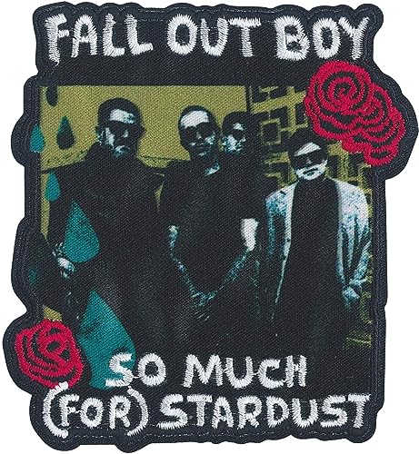 C&D Visionary Aufnäher mit Aufdruck "Fall Out Boy Roses", Schwarz, Rot, Weiß C&D Visionary Aufnäher mit Aufdruck "Fall Out Boy Roses", Schwarz, Rot, Weiß von C&D Visionary