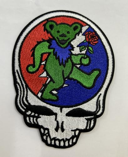 C&D Visionary P-5590 SYF Patch Aufnäher mit Aufschrift Grateful Dead Dancing Bear, Grün, Rot, Blau, Weiß C&D Visionary P-5590 SYF Patch Aufnäher mit Aufschrift Grateful Dead Dancing Bear, Grün, Rot, Blau, Weiß von C&D Visionary
