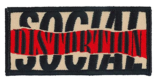 C&D Visionary Social Distortion Ripped Logo Patch, Schwarz, Rot C&D Visionary Social Distortion Ripped Logo Patch, Schwarz, Rot von C&D Visionary
