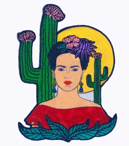 Frida Kahlo Cacti Portrait Patch Frida Kahlo Cacti Portrait Patch von C&D Visionary