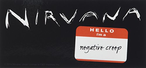 NIRVANA AUFKLEBER STICKER # 42 HELLO I'M A NEGATIVE CREEP - 14x6cm NIRVANA AUFKLEBER STICKER # 42 HELLO I'M A NEGATIVE CREEP - 14x6cm von C&D Visionary