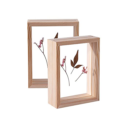 C&Z 2Pcs 3.5x5 Holz-Bilderrahmen, doppelseitig, Acryl, Herbarium, Pflanzen, Probe-Rahmen für gepresste Blumen, getrocknete Blätter, Tische, Wanddekoration C&Z 2Pcs 3.5x5 Holz-Bilderrahmen, doppelseitig, Acryl, Herbarium, Pflanzen, Probe-Rahmen für gepresste Blumen, getrocknete Blätter, Tische, Wanddekoration von C&Z