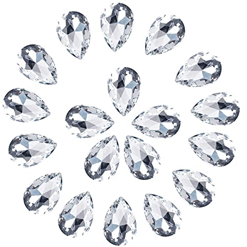C&Z Kristall-Tropfenform, große Strasssteine, Pointback, Edelsteinsteine für Bastelarbeiten, Schmuckherstellung, Schuhe, Kleid, facettierte Glasperlen, 20 x 30 mm, 36 Stück, transparent C&Z Kristall-Tropfenform, große Strasssteine, Pointback, Edelsteinsteine für Bastelarbeiten, Schmuckherstellung, Schuhe, Kleid, facettierte Glasperlen, 20 x 30 mm, 36 Stück, transparent von C&Z
