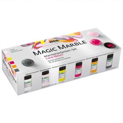 Magic Marble Marmorierfarben Set Love Neon 6x20ml von KREUL