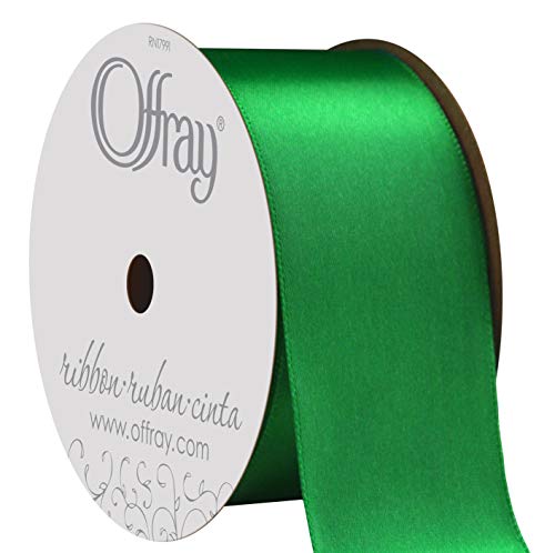 Berwick Offray 068885 Satinband, 3,8 cm breit, Smaragdgrün, 4 m von C.R. Gibson