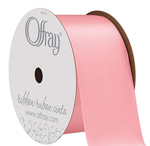 Berwick Offray 360064 Satinband, 3,8 cm breit, einseitig, Hellrosa, 4 m von C.R. Gibson