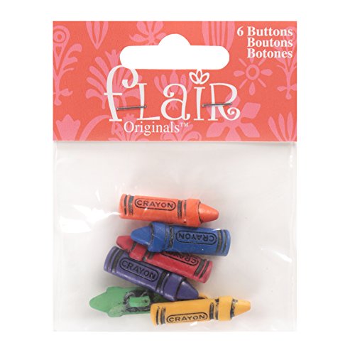 Blumenthal Lansing Buntstift Knöpfe in Kreideform, Kunststoff, Color It von C.R. Gibson