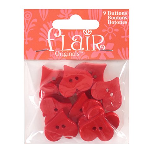 C.R. Gibson Blumenthal Lansing Favorite Findings Buttons, Valentine-Feets Hearts, 12 Stück, Papier, Valentinstags-Herzen, 3.9 inches von C.R. Gibson